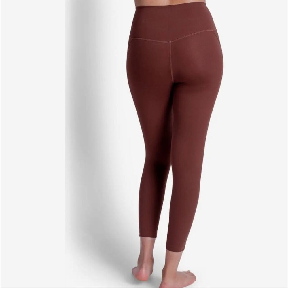 NWT Girlfriend Collective Compressive High Rise 7/8 Leggings Earth Brown M - Picture 3 of 10